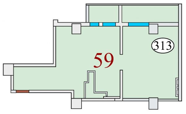 Этаж 15 квартира 313